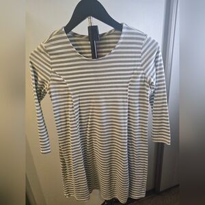 Kids Striped Gray Dress